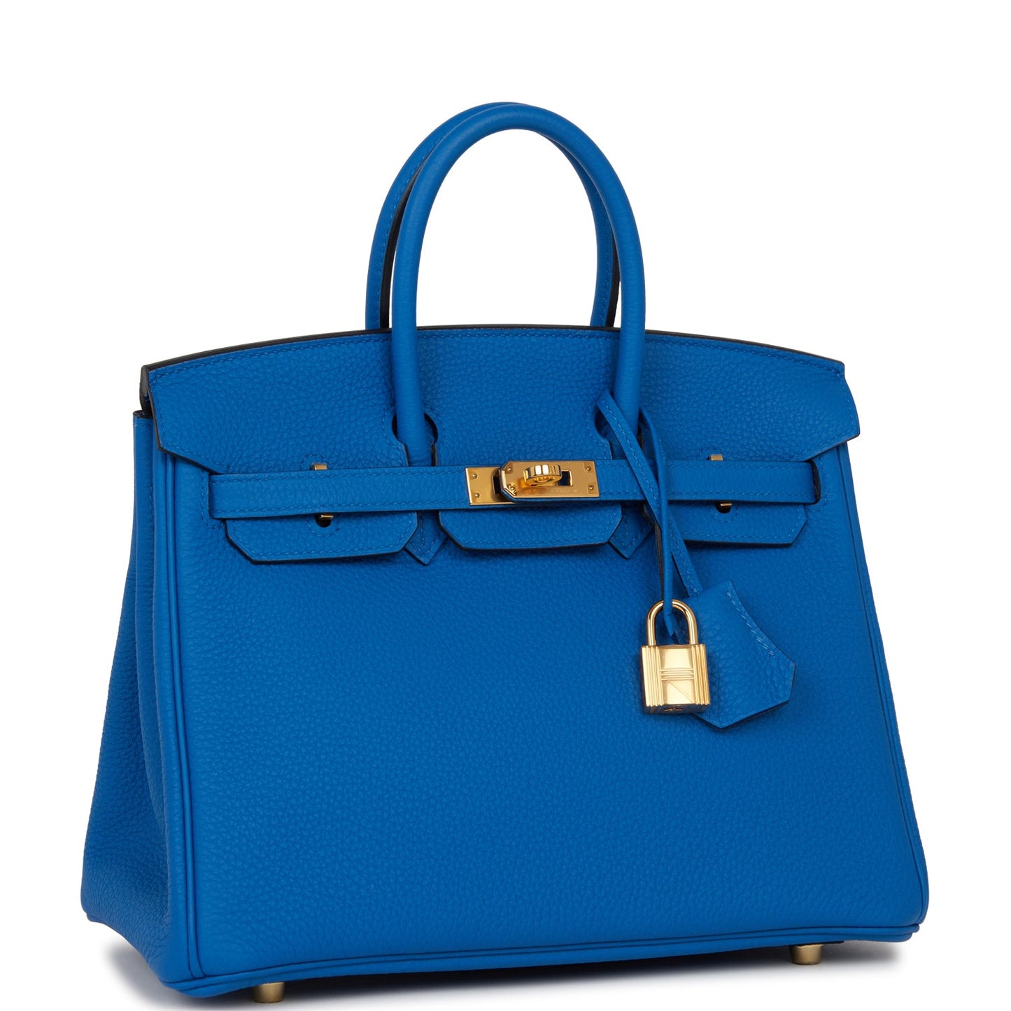 Hermes Birkin Bleu Zellige Togo Hardware Handbag Gold Travel Bag