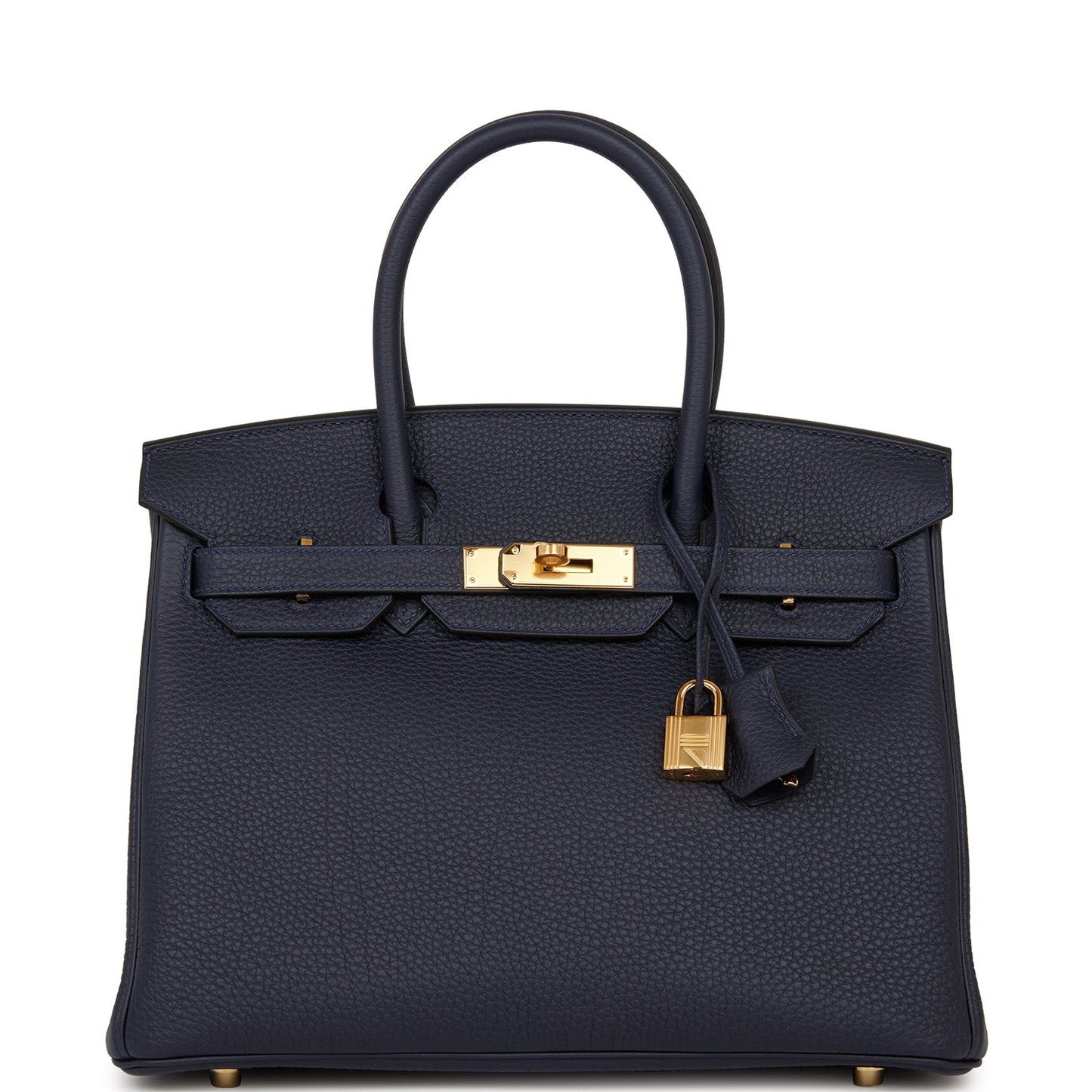 Hermes Birkin Bleu Nuit Togo Hardware Handbag Gold Travel Bag Hardware 4