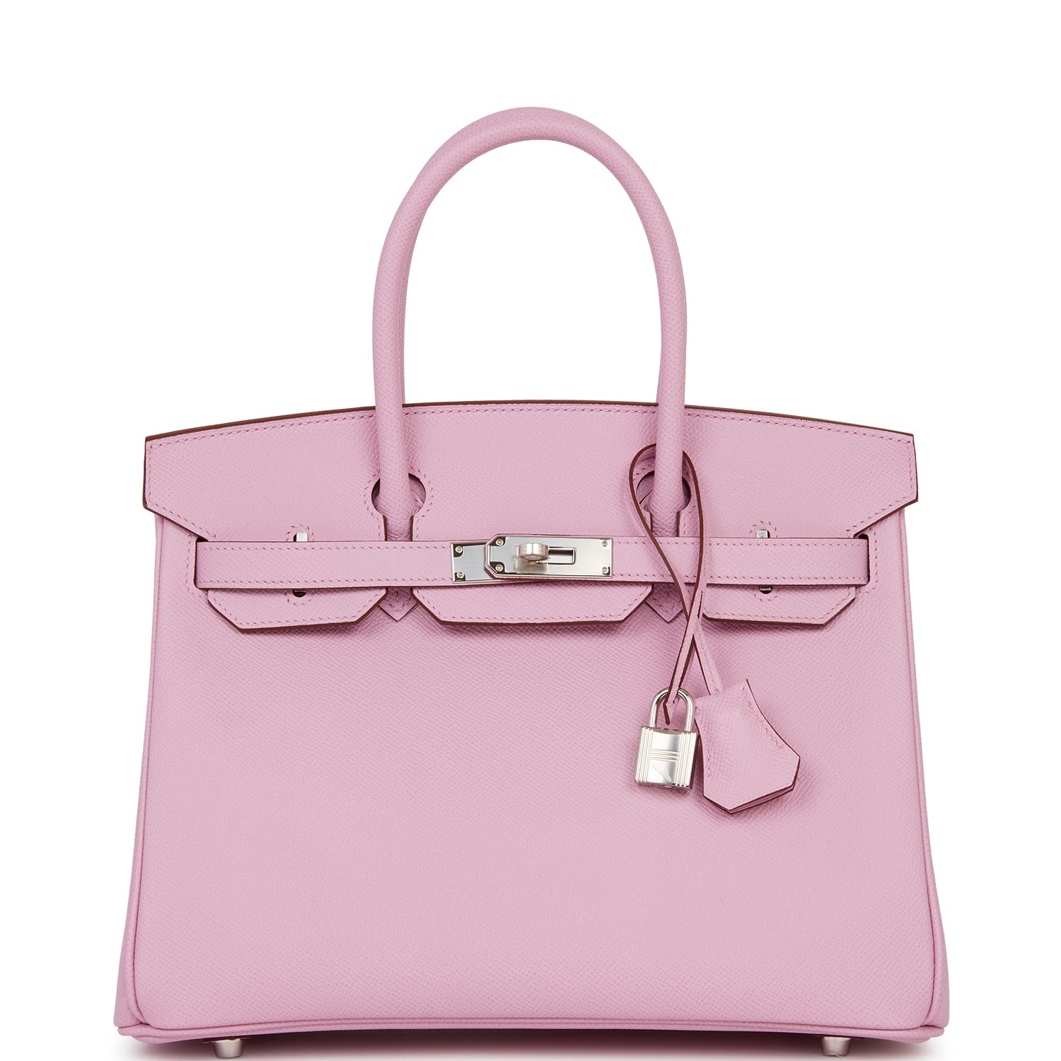 Hermes Birkin Mauve Sylvestre Epsom Palladium Hardware Handbag Travel Bag