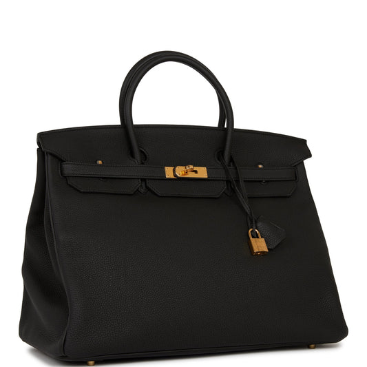 Hermes Birkin Togo Hardware Handbag Black Gold Travel Bag Hardware 1