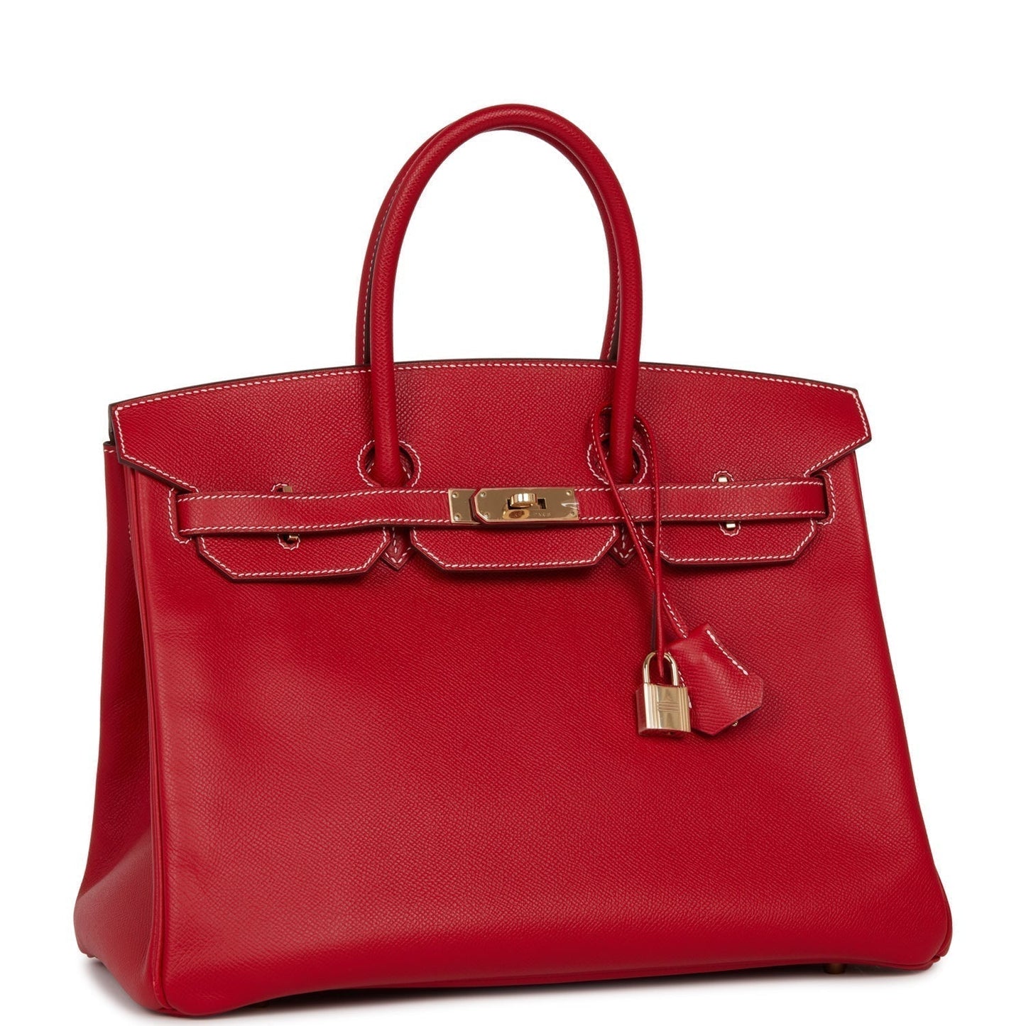Hermes Birkin Rouge Cas Ue Candy Epsom Permabrass Hardware Travel Bag