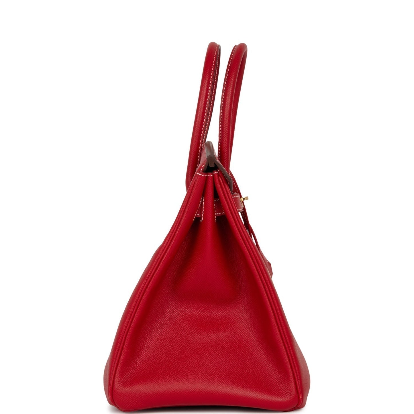Hermes Birkin Rouge Cas Ue Candy Epsom Permabrass Hardware Travel Bag