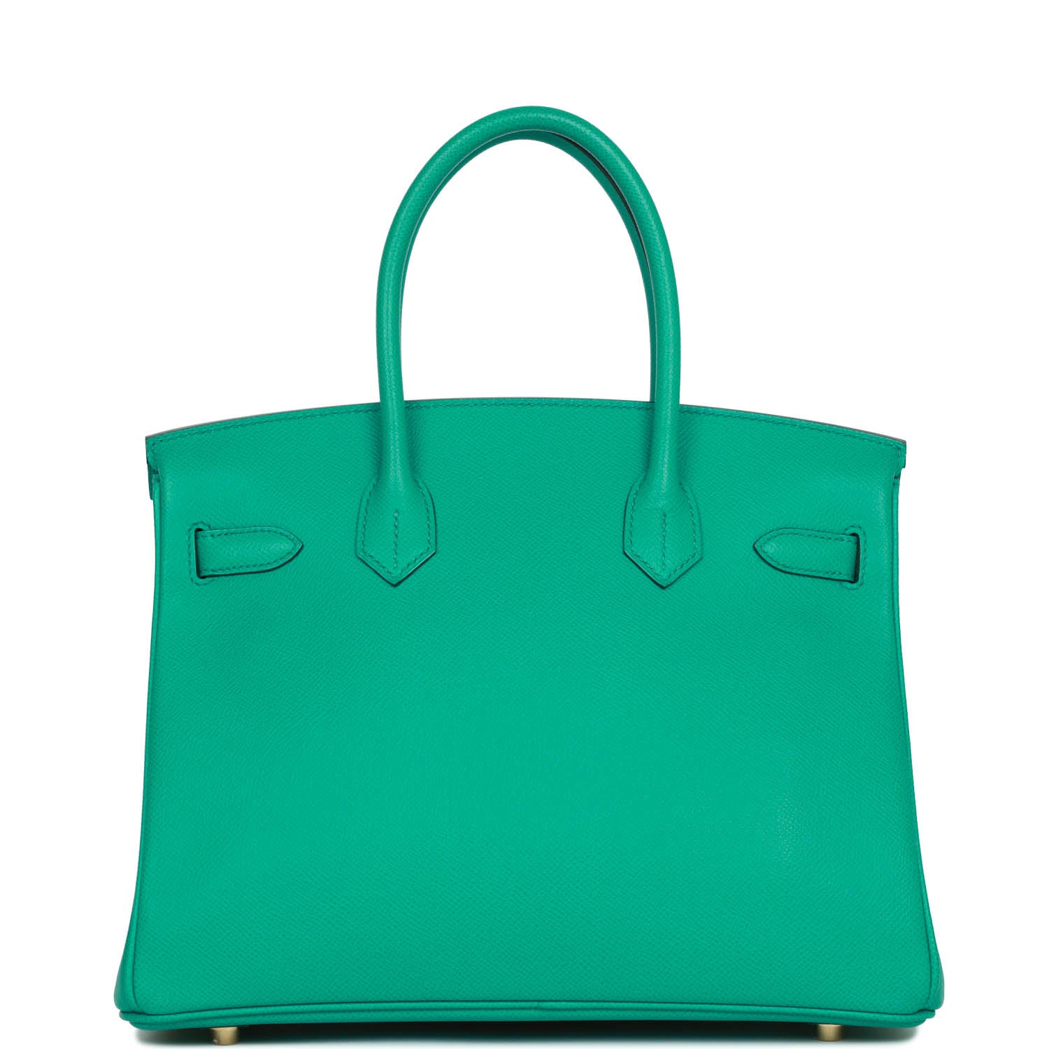 Hermes Birkin Vert Jade Epsom Hardware Handbag Gold Travel Bag