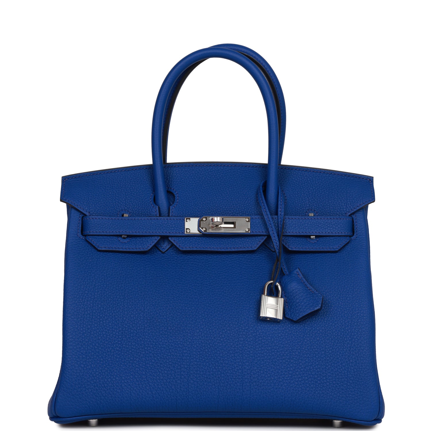 Hermes Birkin Bleu Royal Togo Palladium Hardware Handbag Travel Bag 3