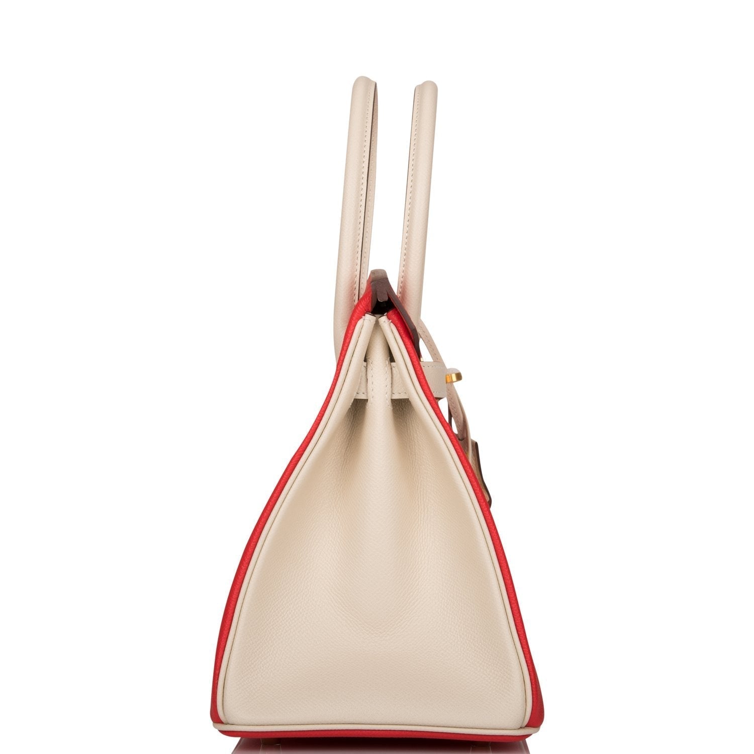 Hermes Special Order Hss Birkin Rouge De Coeur Gold Travel Bag