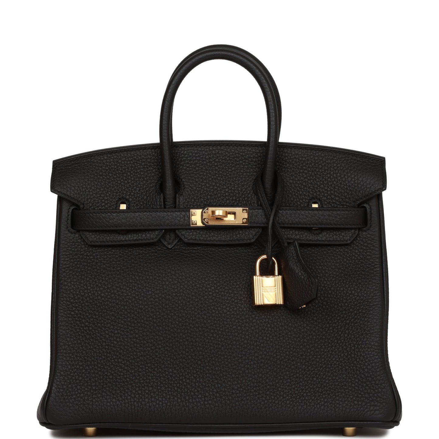 Hermes Birkin Togo Hardware Handbag Black Gold Travel Bag 47
