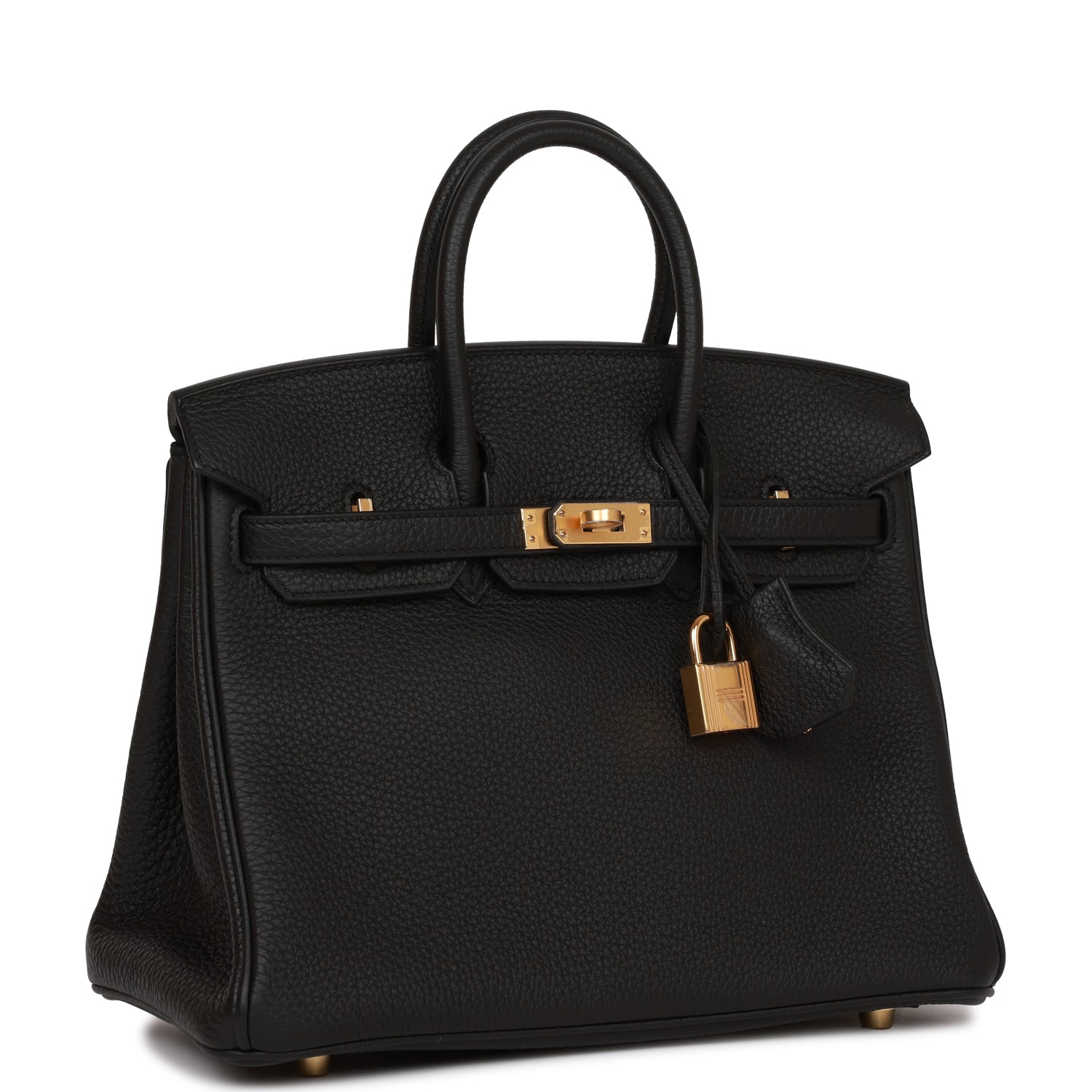 Hermes Birkin Togo Hardware Handbag Black Gold Travel Bag 47