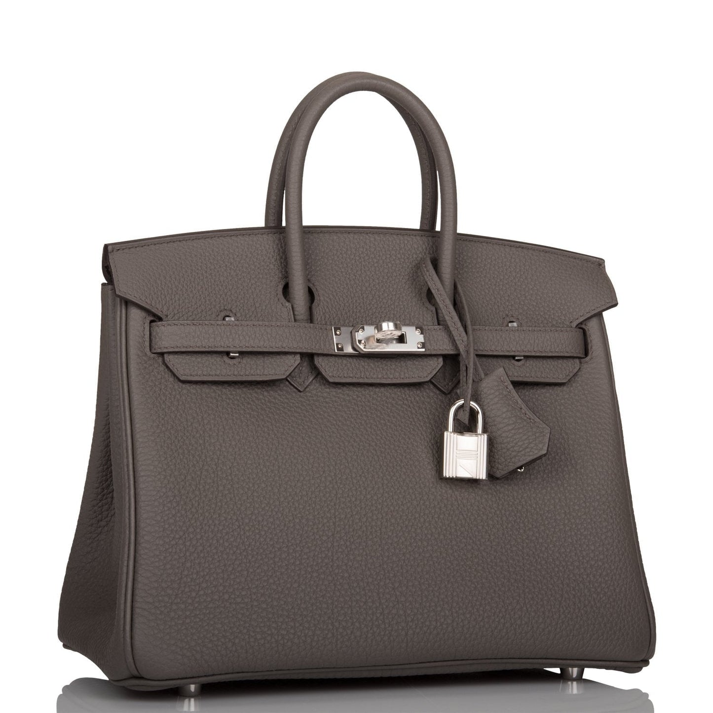 Hermes Birkin Etain Togo Palladium Hardware Handbag Travel Bag 6