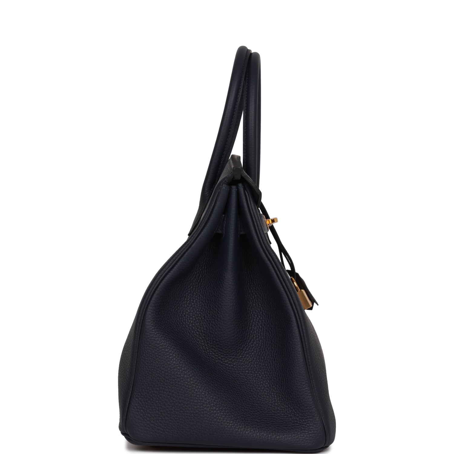 Hermes Birkin Bleu Nuit Togo Hardware Handbag Gold Travel Bag