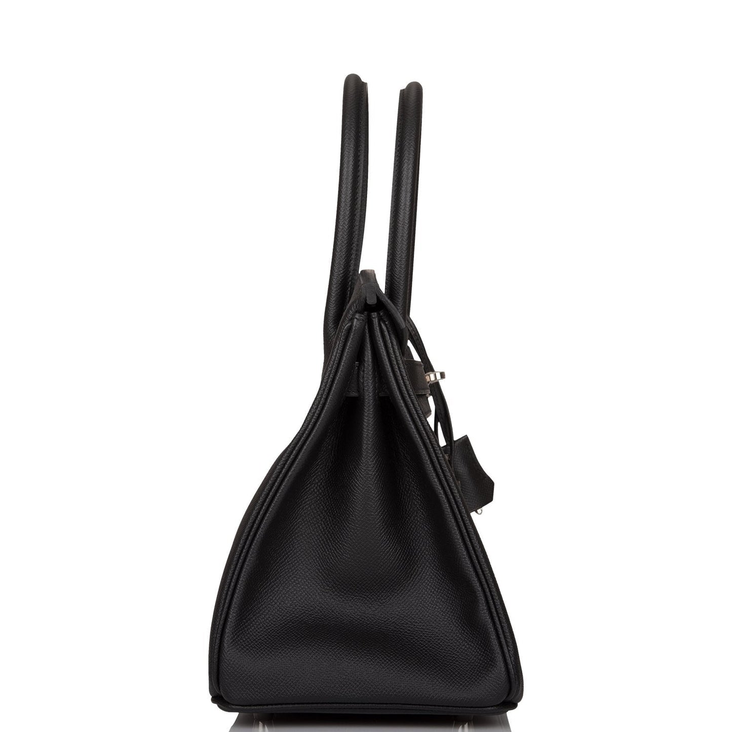 Hermes Birkin Epsom Palladium Hardware Handbag Black Travel Bag Palladium Hardware
