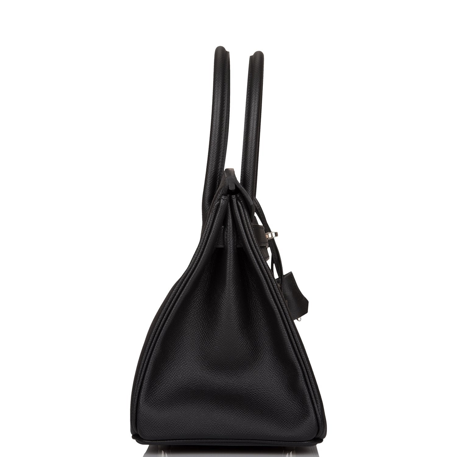 Hermes Birkin Epsom Palladium Hardware Handbag Black Travel Bag Palladium Hardware