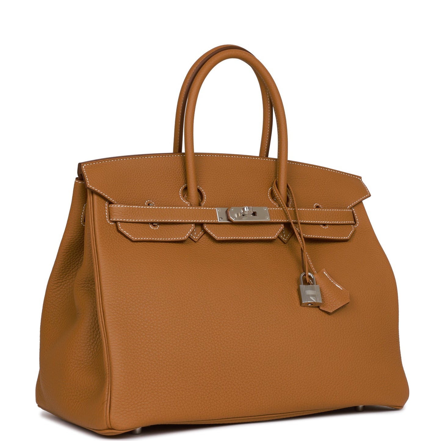 Hermes Birkin Togo Palladium Hardware Handbag Gold Travel Bag