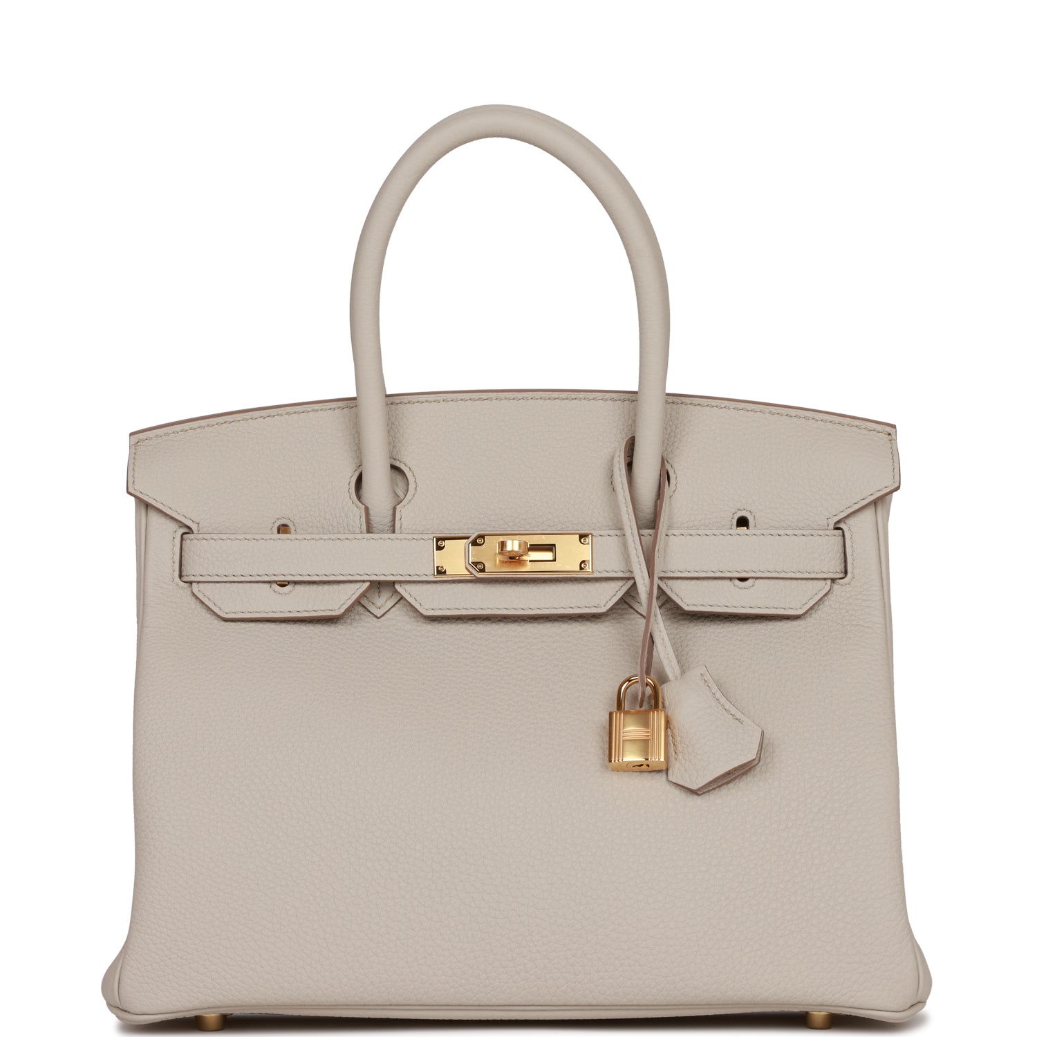 Hermes Birkin Beton Togo Hardware Handbag Gold Travel Bag