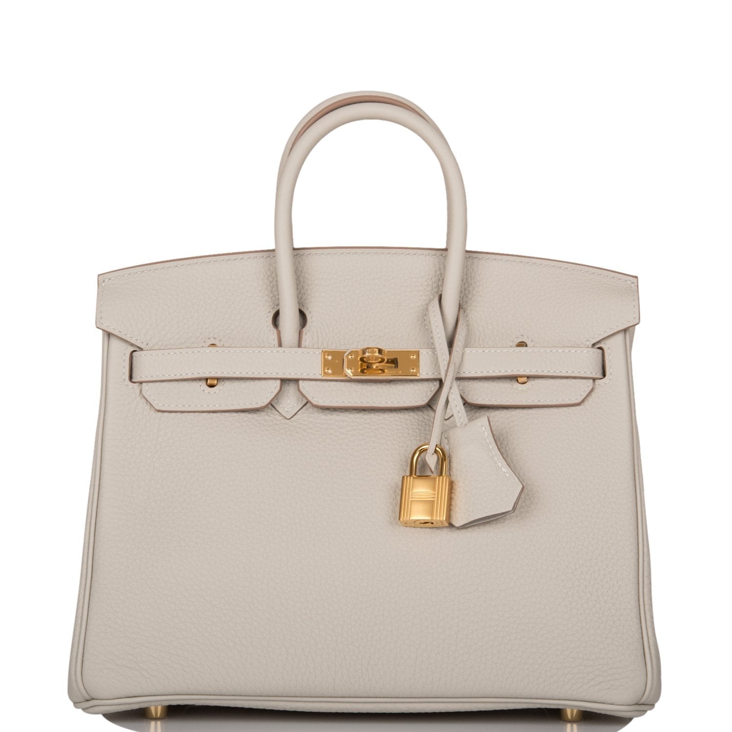 Hermes Birkin Gris Perle Togo Hardware Handbag Gold Travel Bag 4