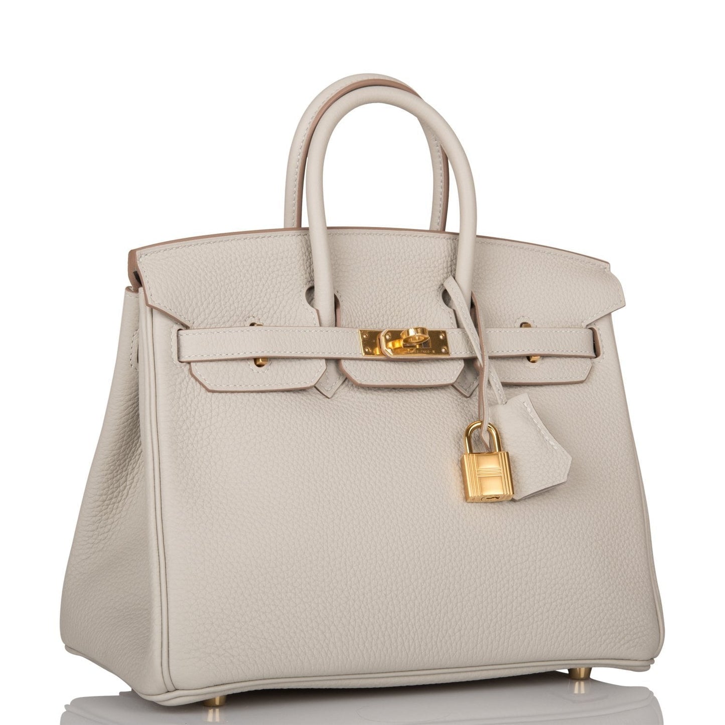 Hermes Birkin Gris Perle Togo Hardware Handbag Gold Travel Bag 4