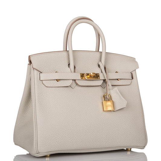 Hermes Birkin Gris Perle Togo Hardware Handbag Gold Travel Bag 4