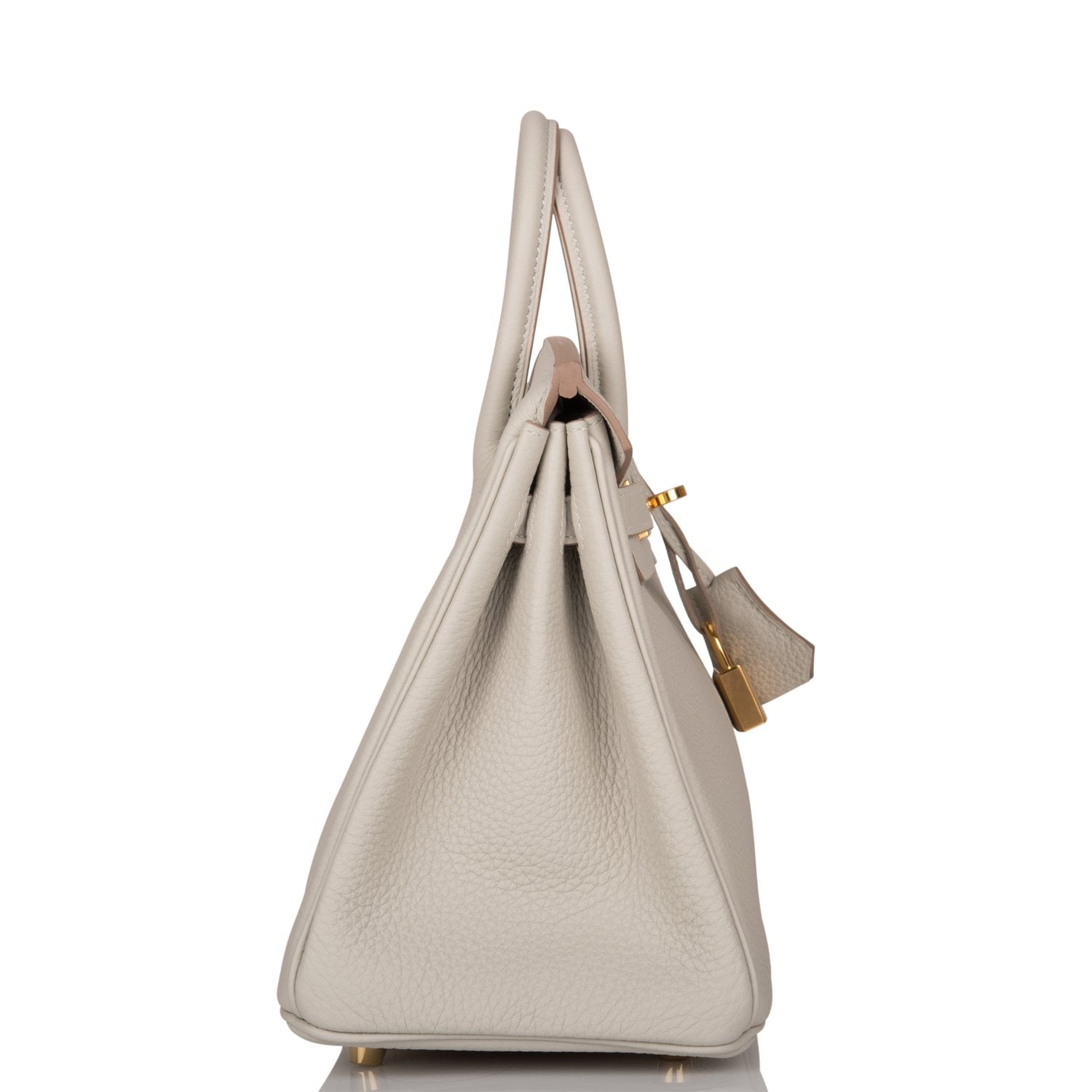 Hermes Birkin Gris Perle Togo Hardware Handbag Gold Travel Bag 4