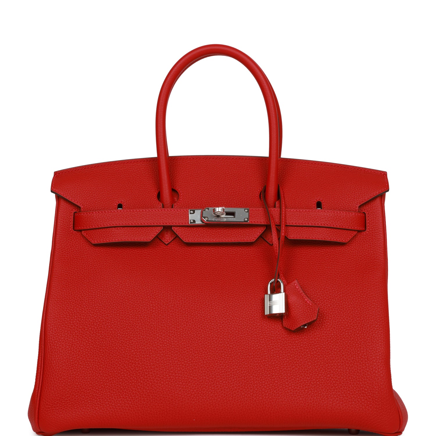 Hermes Birkin Rouge Cas Ue Togo Palladium Hardware Travel Bag