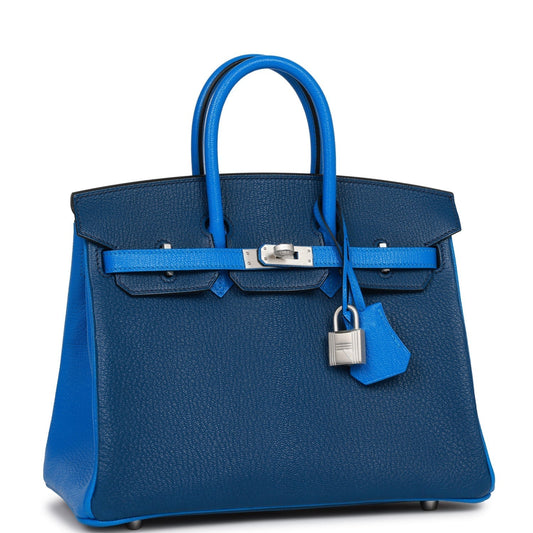 Hermes Special Order Hss Birkin Bleu Hydra And Bleu Travel Bag