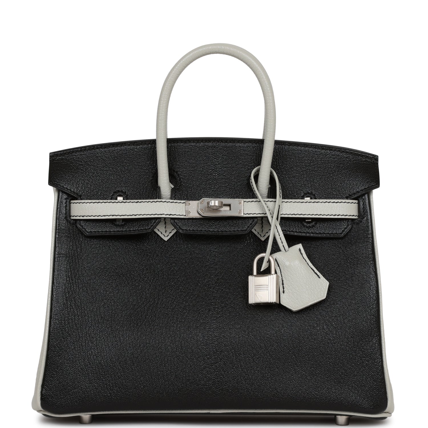 Hermes Special Order Hss Birkin And Gris Perle Chèvre Black Travel Bag