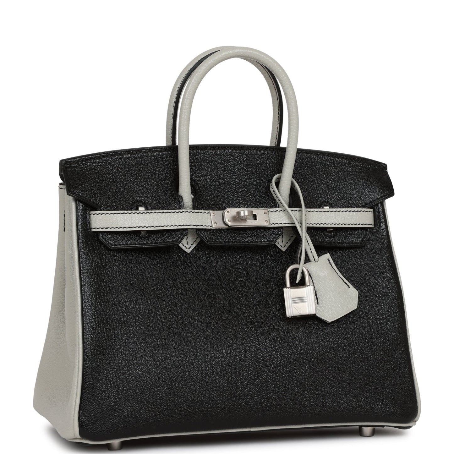 Hermes Special Order Hss Birkin And Gris Perle Chèvre Black Travel Bag