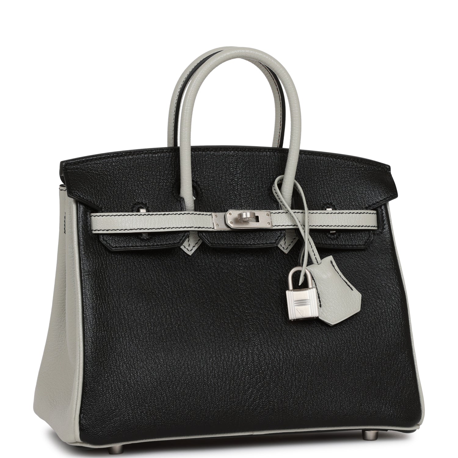 Hermes Special Order Hss Birkin And Gris Perle Chèvre Black Travel Bag
