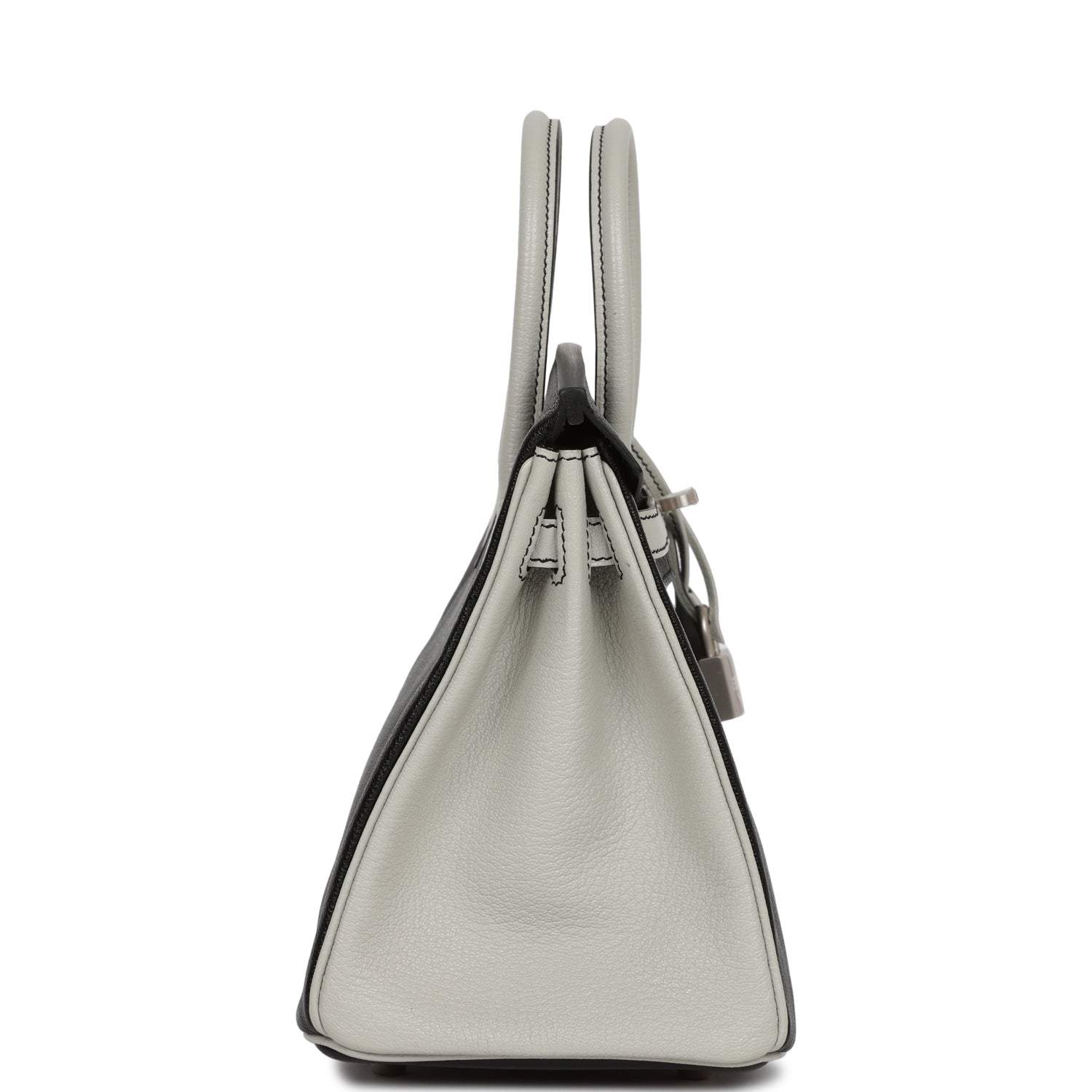 Hermes Special Order Hss Birkin And Gris Perle Chèvre Black Travel Bag