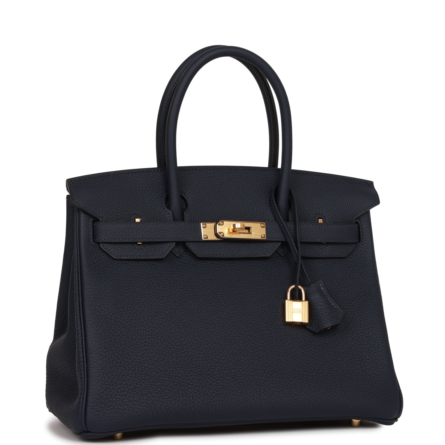 Hermes Special Order Hss Birkin Bleu Nuit Togo Gold Travel Bag