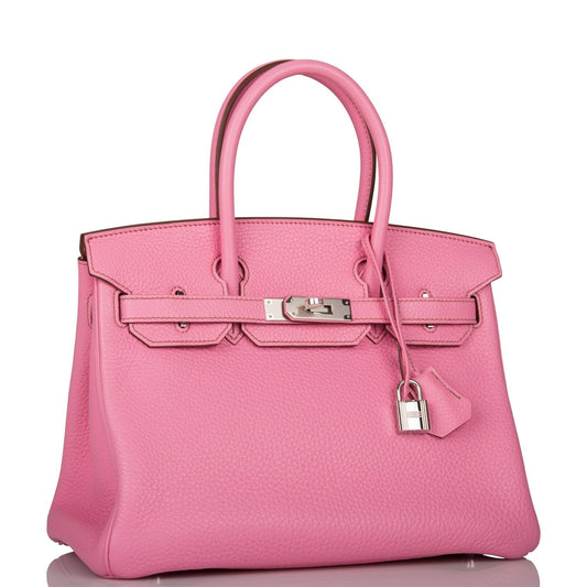 Hermes Birkin Bubblegum Togo Palladium Hardware Handbag Travel Bag