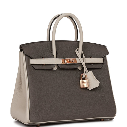 Hermes Special Order Hss Birkin Etain And Beton Gold Travel Bag