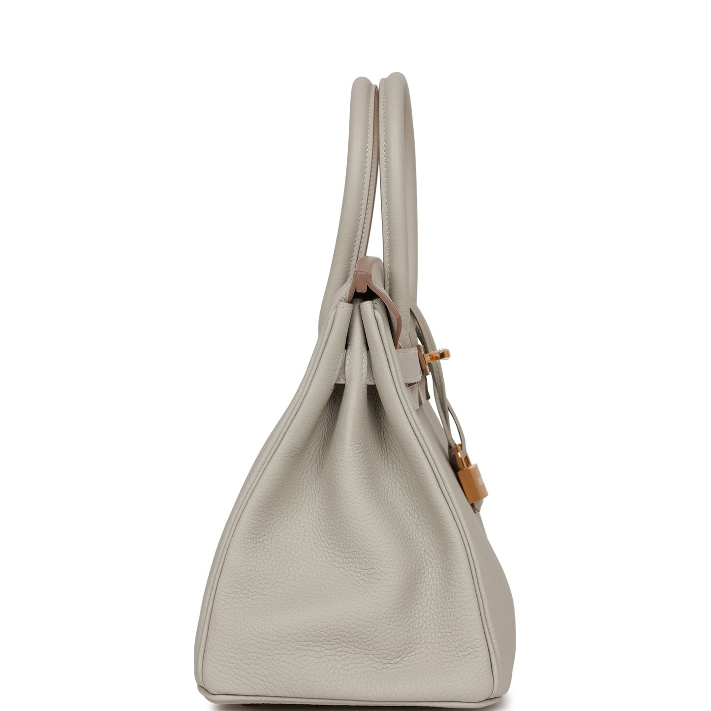 Hermes Birkin Gris Perle Togo Hardware Handbag Gold Travel Bag