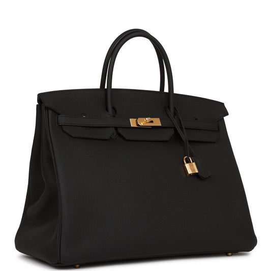 Hermes Birkin Togo Hardware Handbag Black Gold Travel Bag Hardware 2