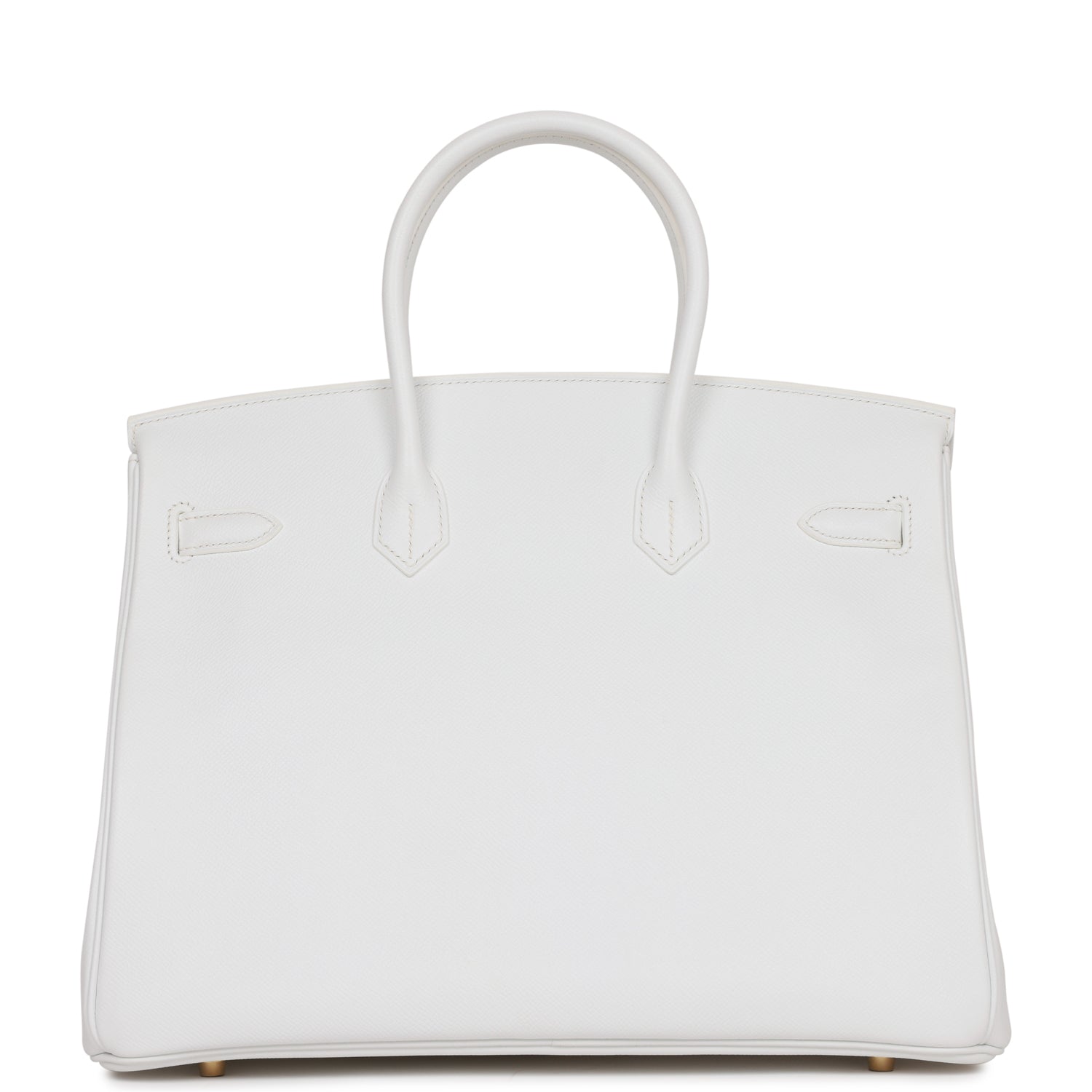 Hermes Birkin Epsom Hardware Handbag White Gold Travel Bag