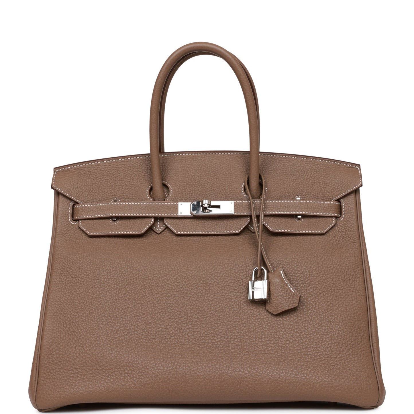 Hermes Birkin Etoupe Togo Palladium Hardware Handbag Travel Bag Palladium Hardware