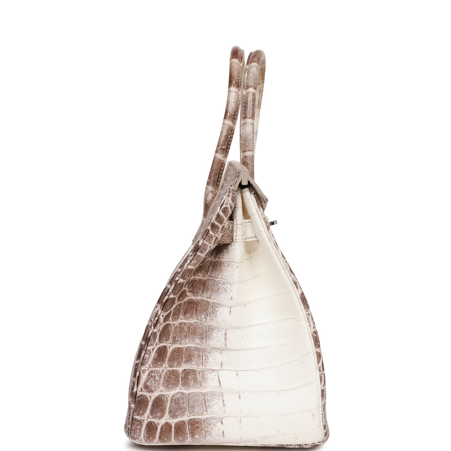 Hermes Birkin Himalaya Niloticus Crocodile Palladium Hardware Handbag Travel Bag Palladium Hardware
