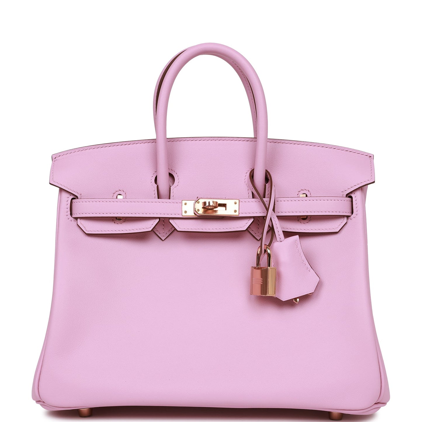 Hermes Birkin Mauve Sylvestre Swift Rose Hardware Handbag Gold Travel Bag