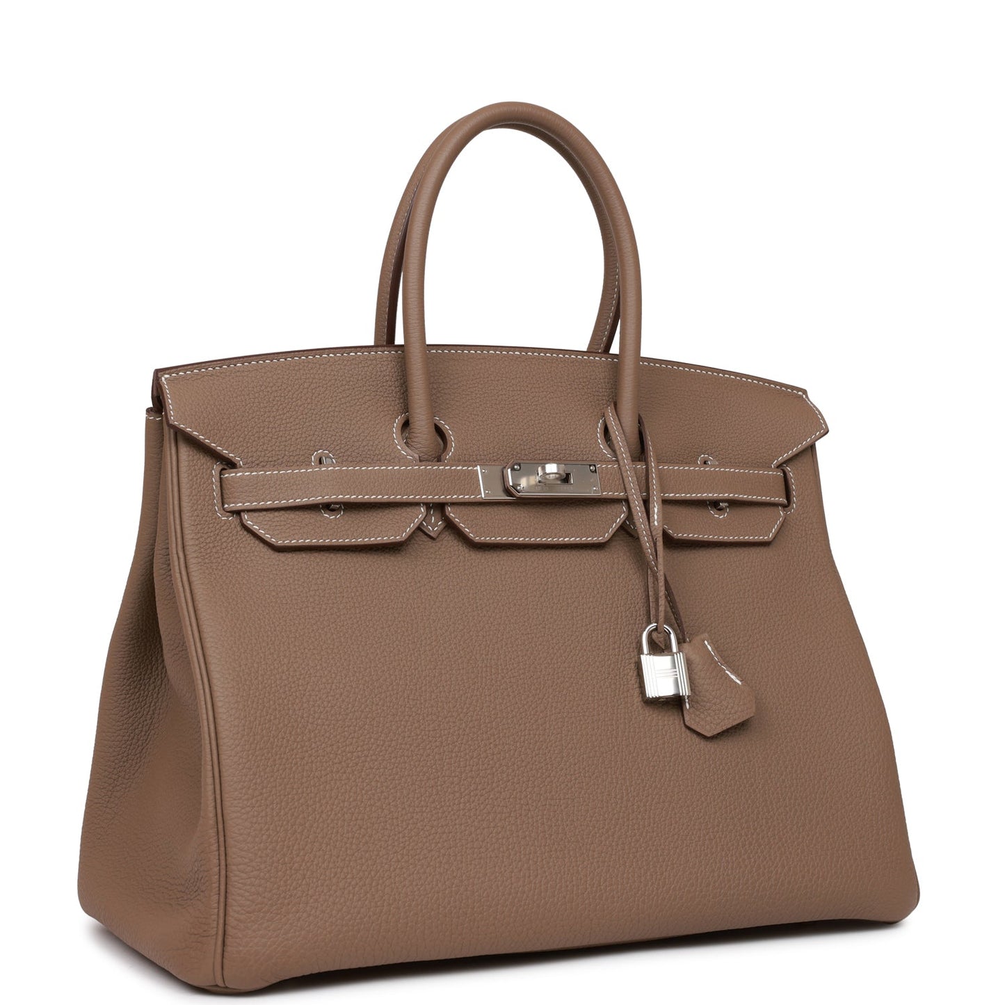 Hermes Birkin Etoupe Togo Palladium Hardware Handbag Travel Bag 3