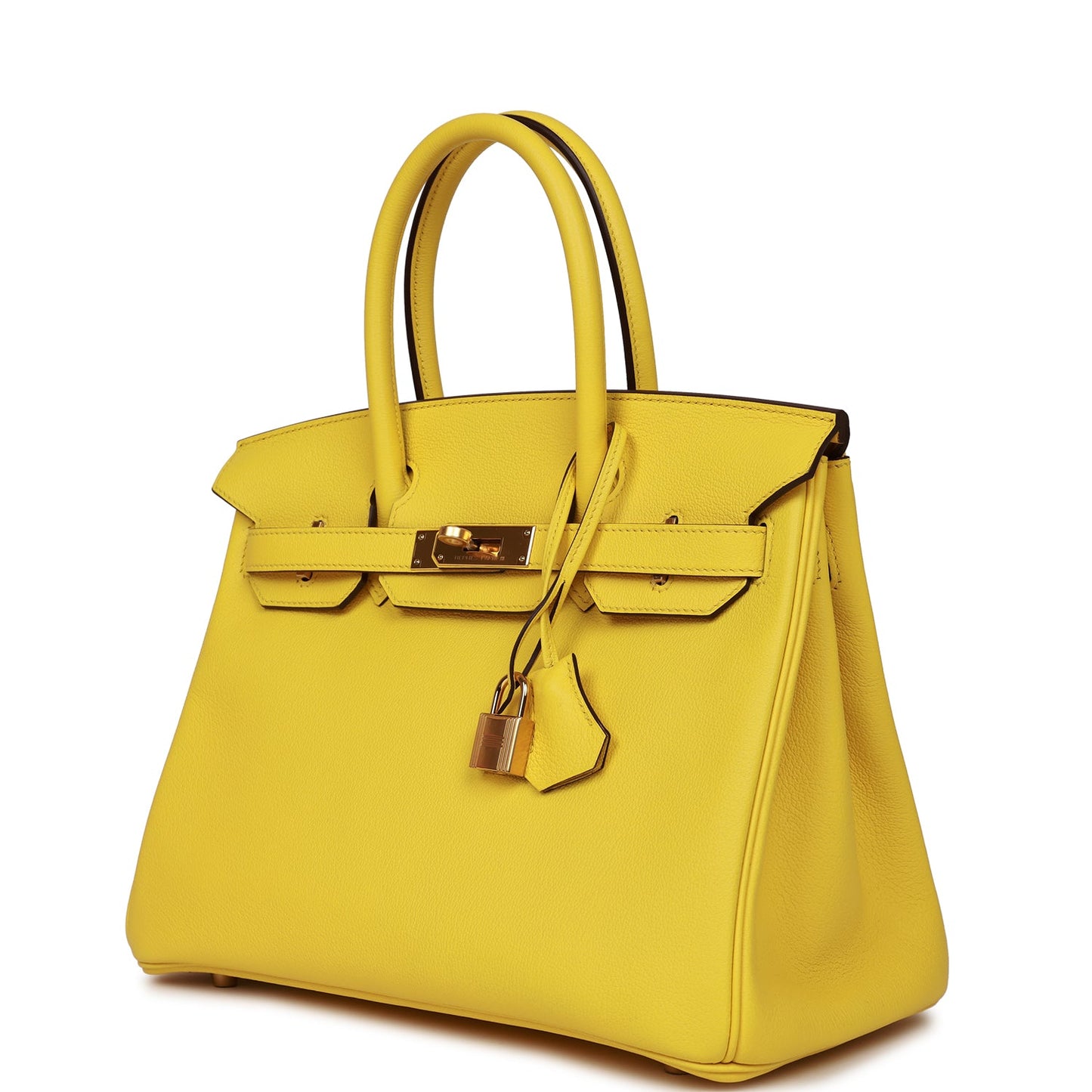 Hermes Birkin Jaune De Naples Taurillon Novillo Hardware Gold Travel Bag