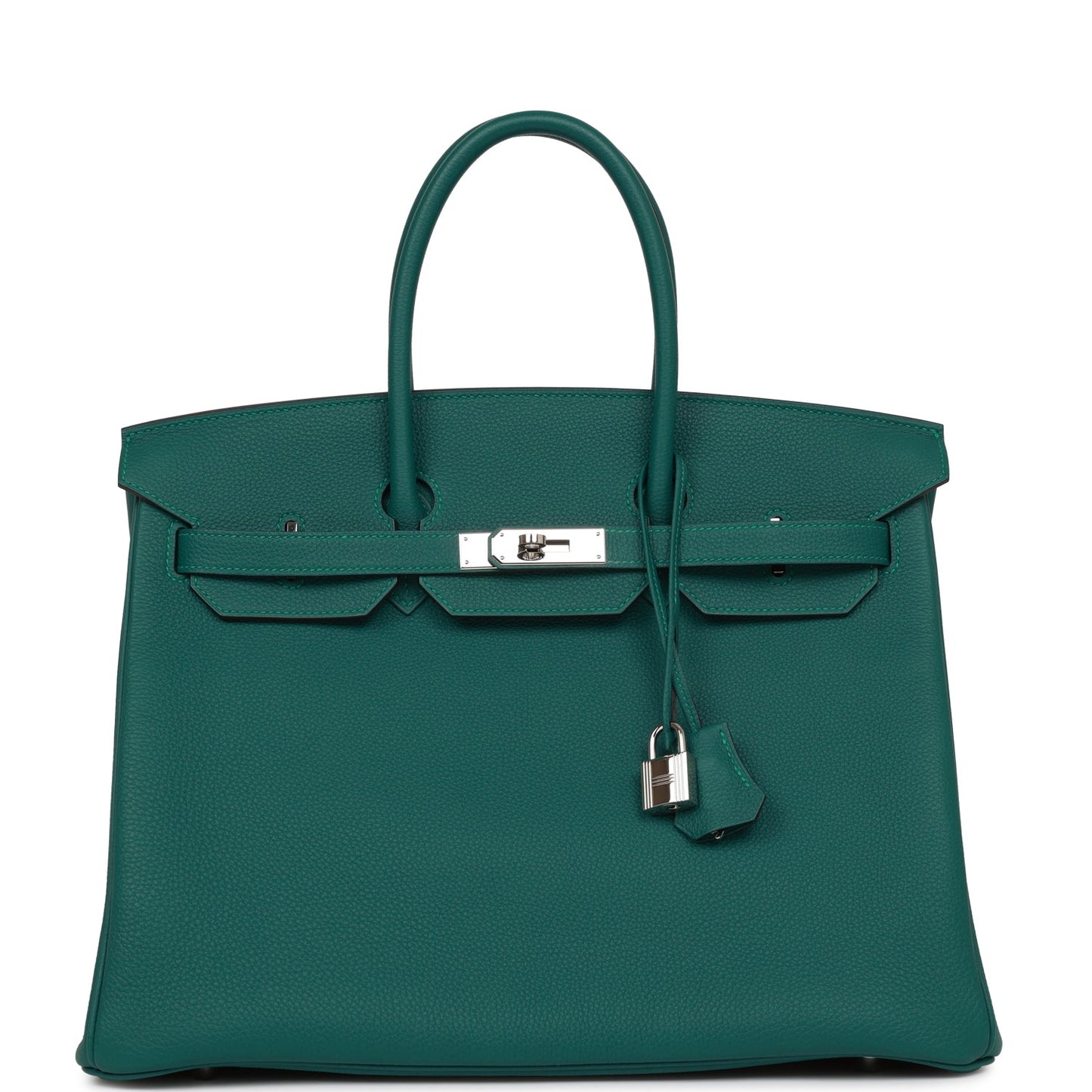 Hermes Birkin Malachite Togo Palladium Hardware Handbag Travel Bag Hardware Deposit 2