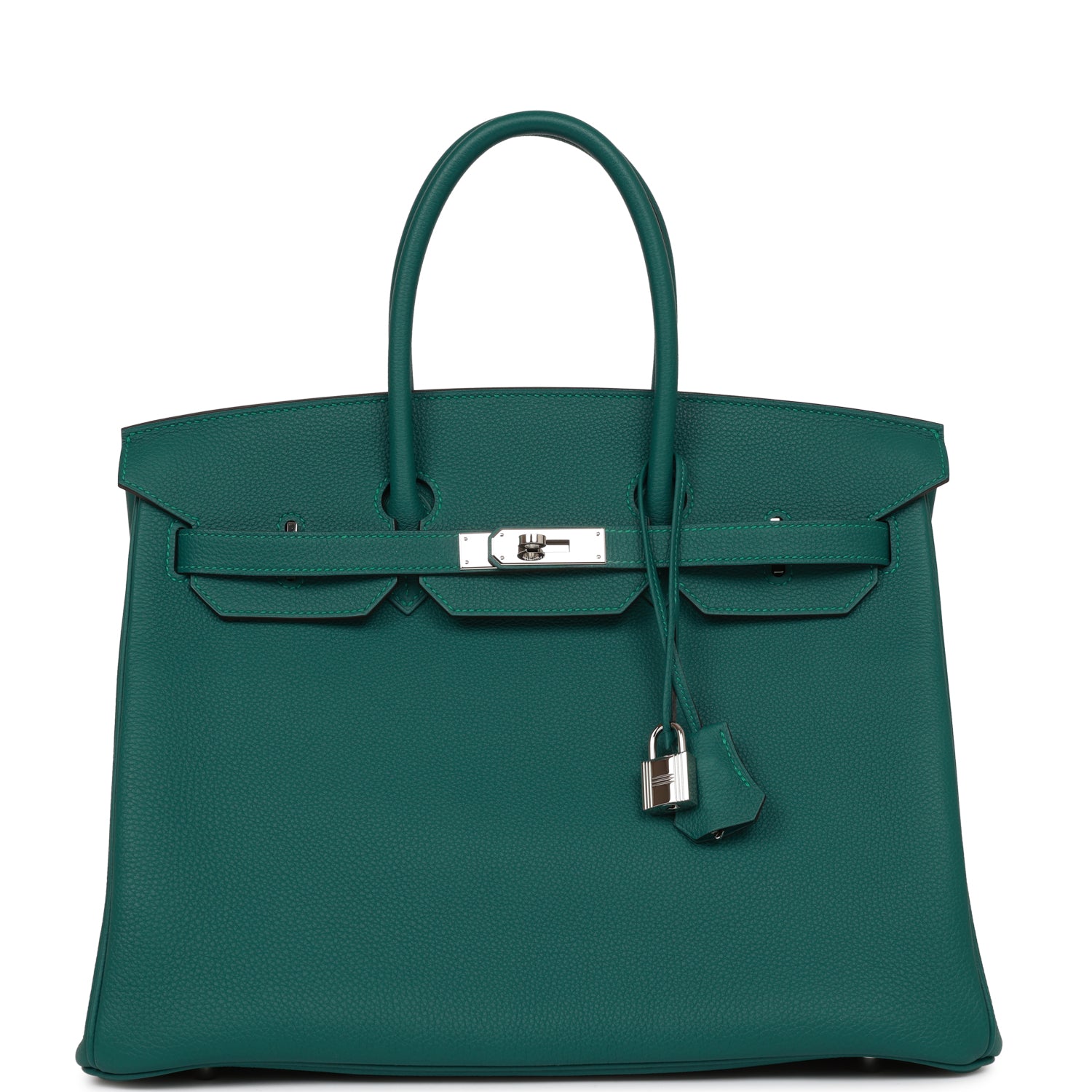 Hermes Birkin Malachite Togo Palladium Hardware Handbag Travel Bag Hardware Deposit 2