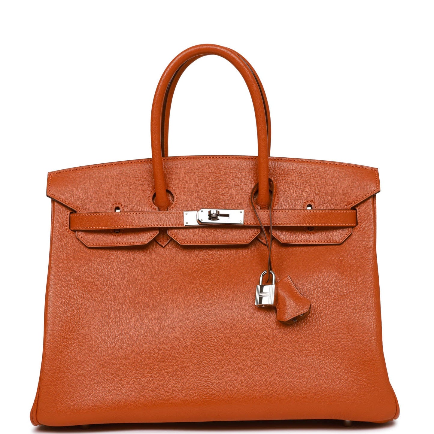 Hermes Birkin Potiron Chevre Palladium Hardware Handbag Travel Bag Hardware 1 2