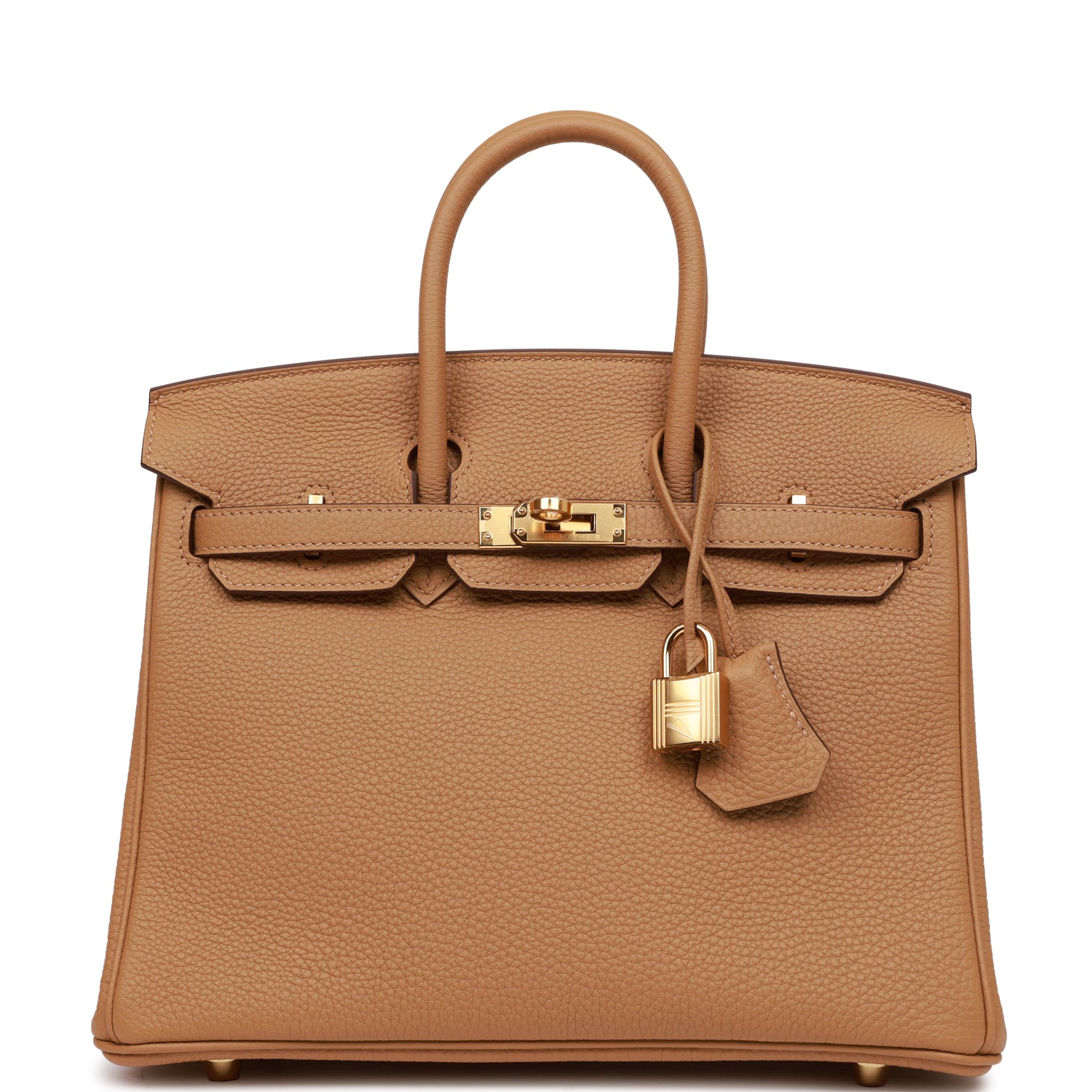 Hermes Birkin Biscuit Togo Hardware Handbag Gold Travel Bag