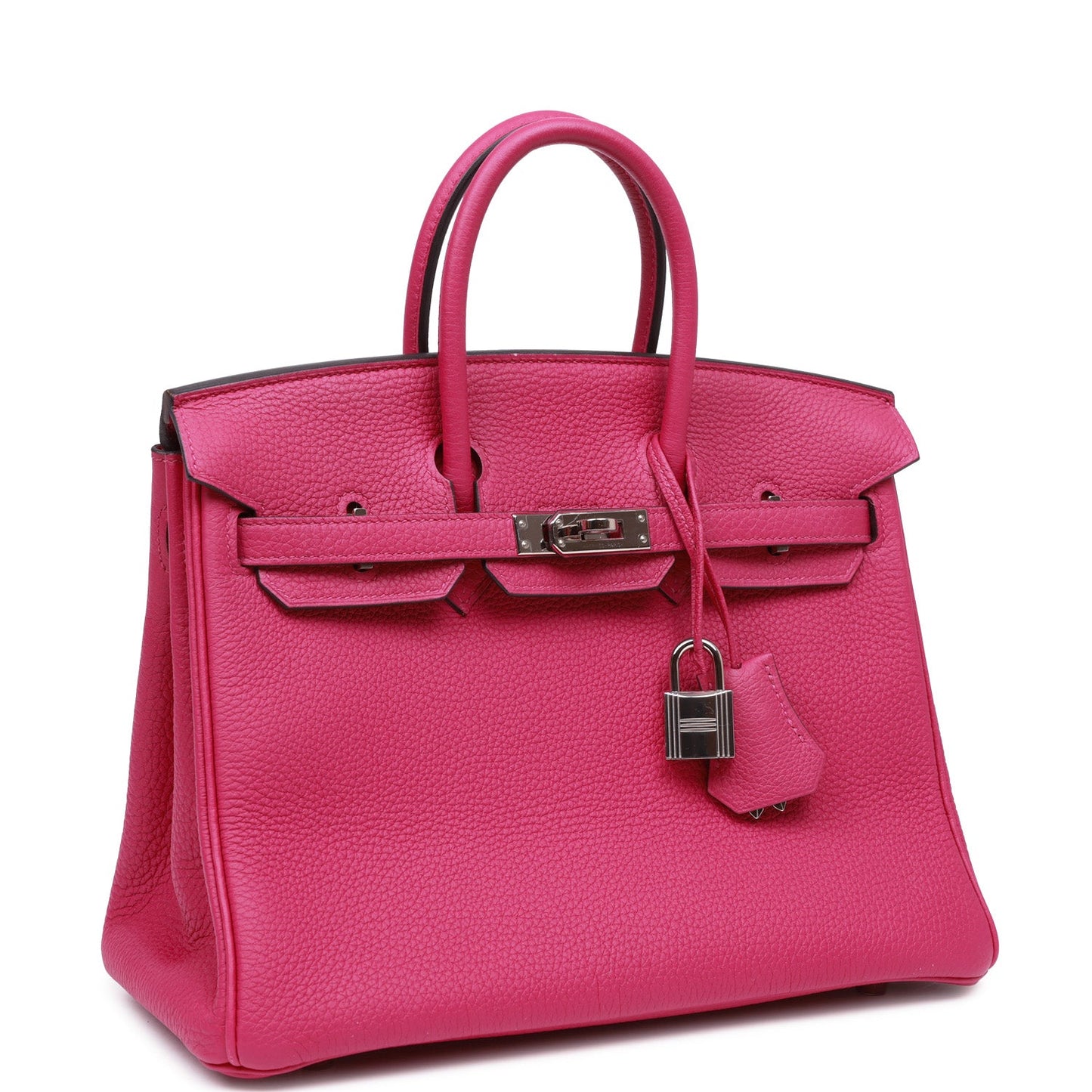 Hermes Birkin Rose Pourpre Togo Palladium Hardware Handbag Travel Bag Palladium Hardware