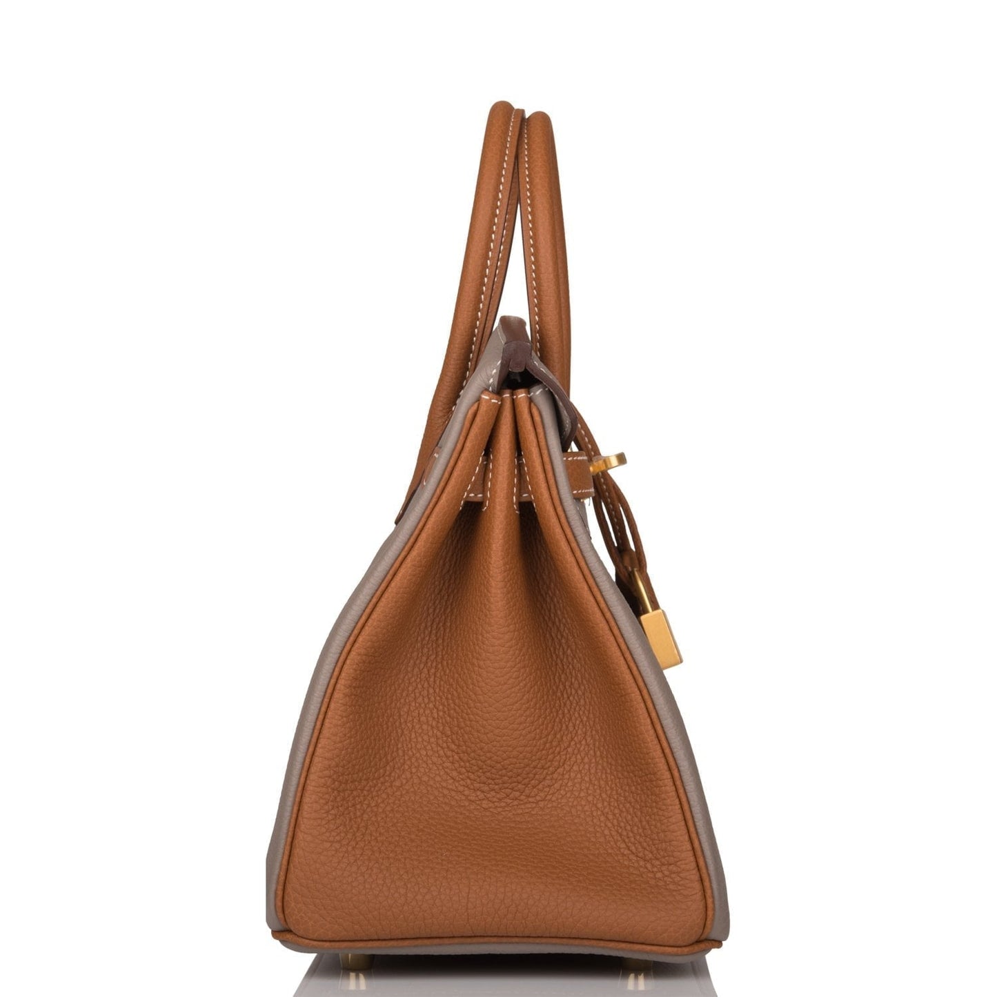 Hermes Birkin Gris Asphalte And Togo Brushed Hardware Gold Travel Bag