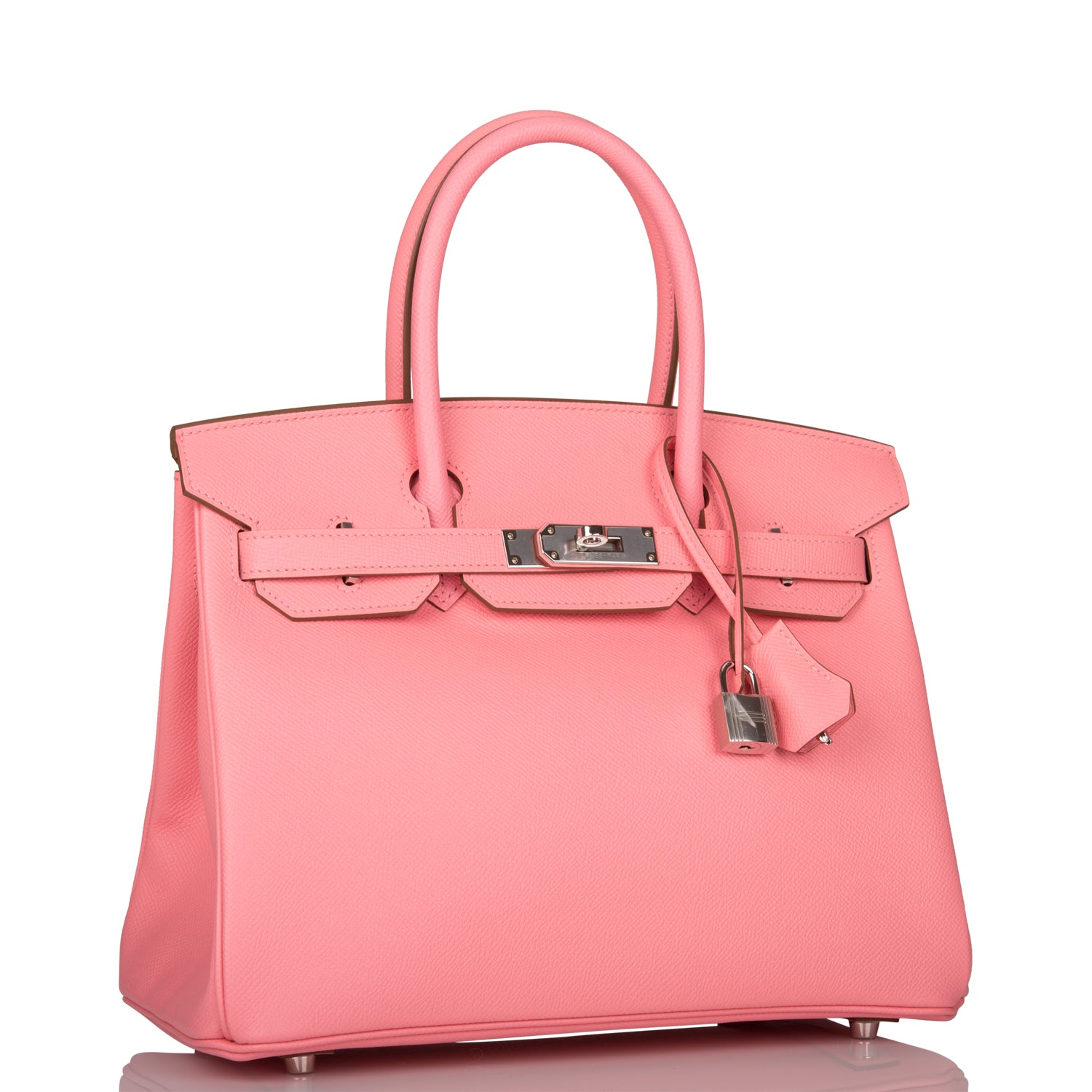 Hermes Birkin Rose Confetti Epsom Palladium Hardware Handbag Travel Bag