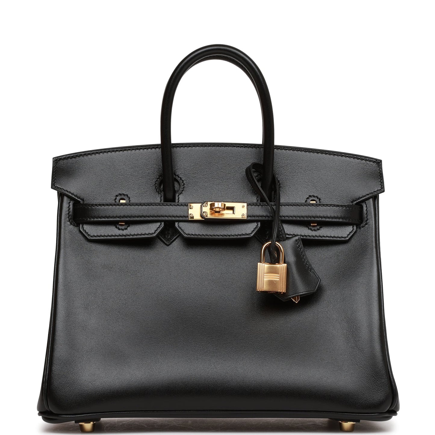 Hermes Birkin Tadelakt Hardware Handbag Black Gold Travel Bag