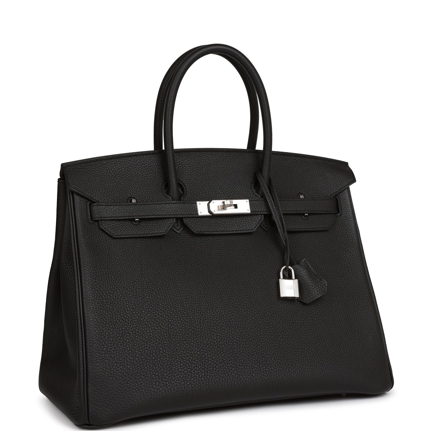 Hermes Birkin Togo Palladium Hardware Handbag Black Travel Bag Hardware 9