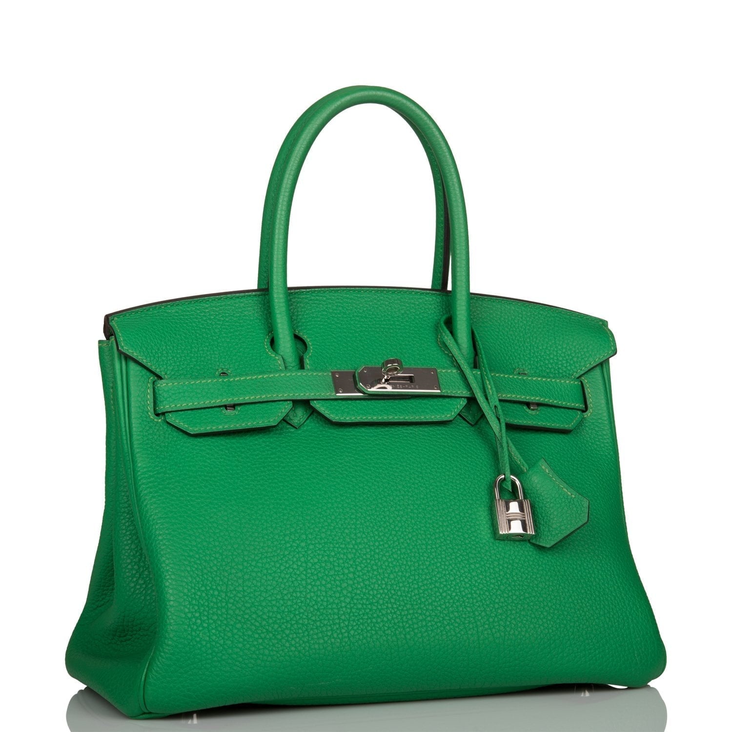 Hermes Birkin Bambou Togo Palladium Hardware Handbag Travel Bag