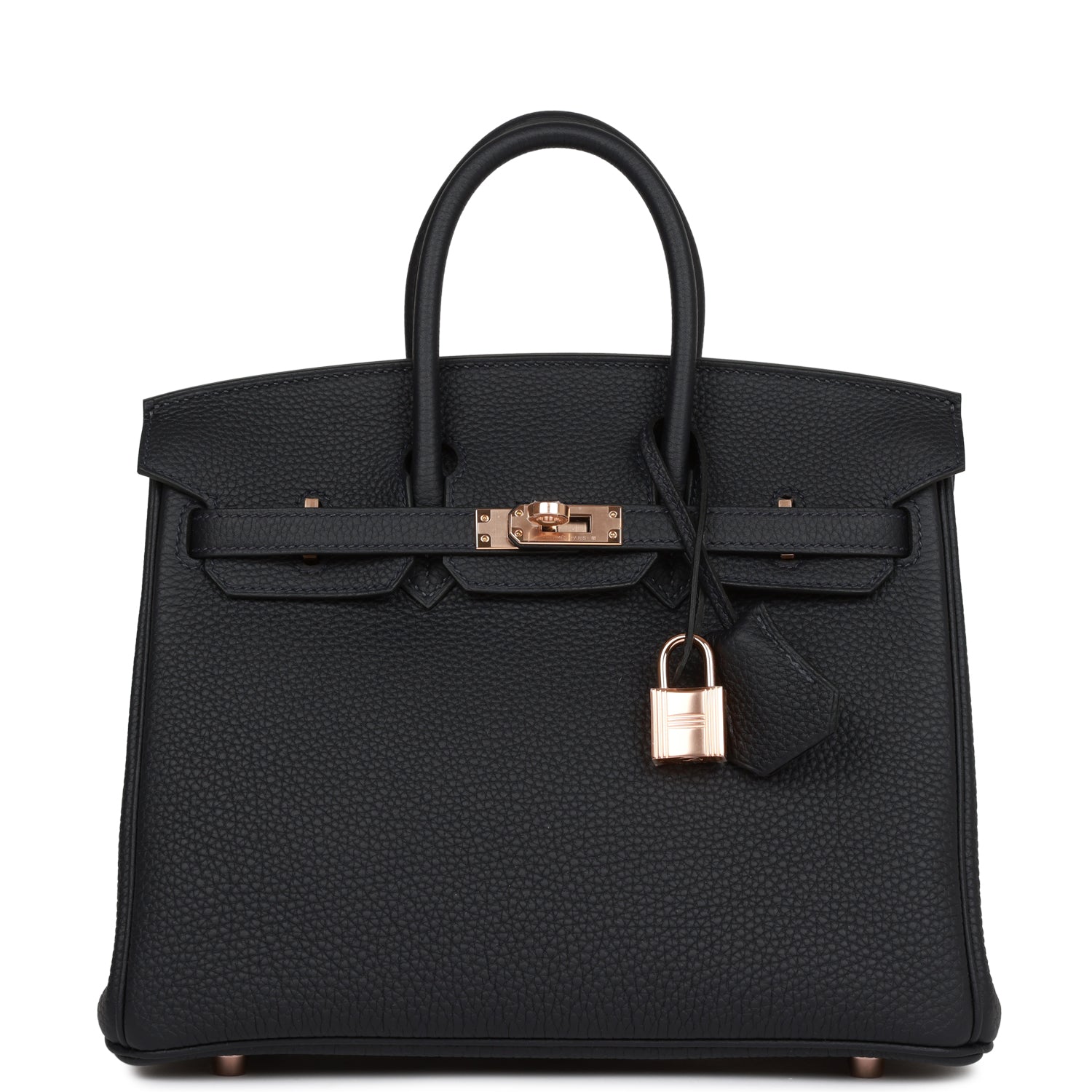 Hermes Birkin Caban Togo Rose Hardware Handbag Gold Travel Bag