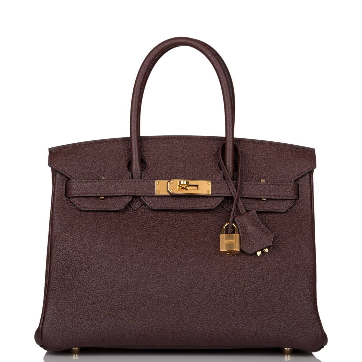 Hermes Birkin Rouge Sellier Togo Hardware Handbag Gold Travel Bag Gold Hardware